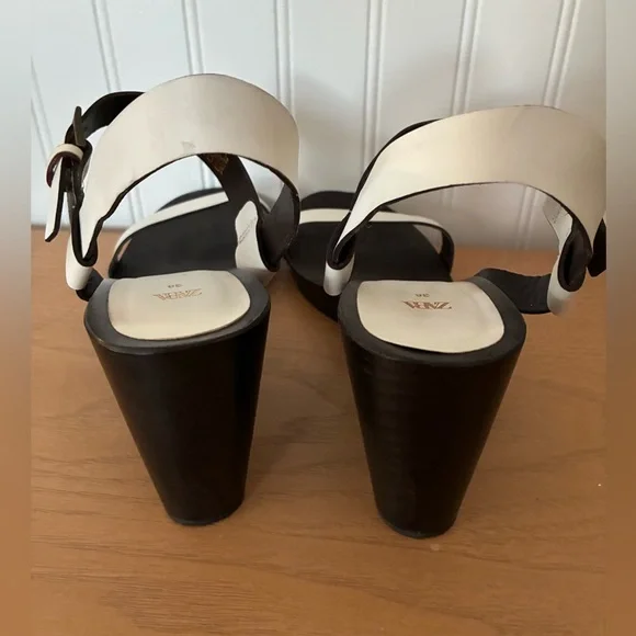Zara women’s white 3” heeled strappy sandals in size EU 38 (US 7.5) - Picture 8 of 10